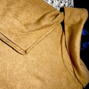 dark tan poncho like sweater short sleeve